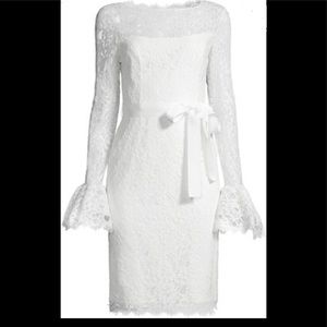 NWT NUE by Shani - Ivory Formal Lace Dress, Size 8